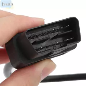Bộ chuyển đổi JVSUB Obd2, DIY Sửa đổi cụ thể Cáp công cụ chẩn đoán dây cắm mở, hạng nặng 30cm / 11.8Inch 16 Pin Nam Đa năng Obd2 Pigtail Sửa đổi dây chẩn đoán
