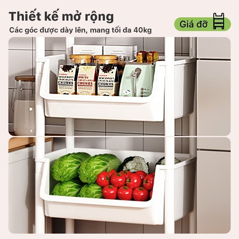 Kệ 5 Tầng Đa Dụng – Đựng Sách, Đồ Chơi, Mỹ Phẩm Ngăn Nắp