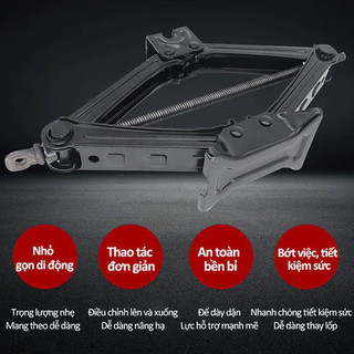Kích nâng hầm xe ô tô chữ A - Con Đội gầm xe hơi thay lốp sửa chữa oto 1.5 tấn hoặc 2 tấn