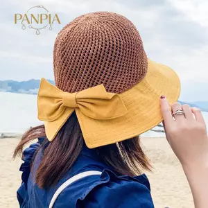 PNPIA- Mũ chống nắng Mũ đi biển dành cho nữ Xu hướng che nắng thời trang Mũ ngư dân mỏng