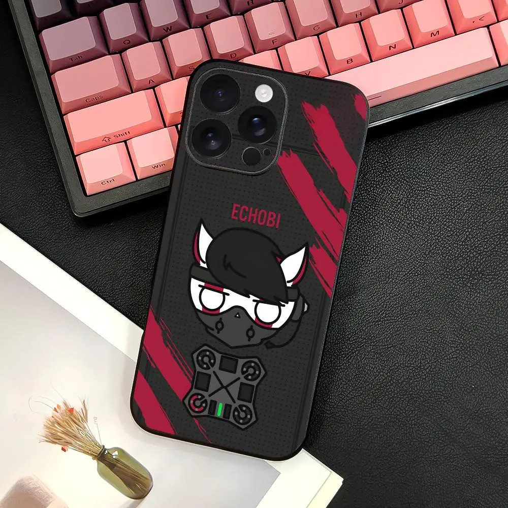 TP-1 Game R-Rainbow S-Six Ốp Lưng Điện Thoại IPhone 17 16 15 14 13 12 11 Pro Max Plus Mini Đen Mờ Vỏ Mềm Funda