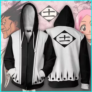SY3 BLEACH Áo Dài Tay Anime Áo Dáng Rộng Đồ Họa Unisex Cosplay Áo Khoác Ngoài Plus Kích Thước YS3