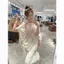 Pure Desire Không Dây In Hình Dây Rút Áo Thun Tay Ngắn Rời Thời Trang Niche Sang Trọng Rách Thiết Kế Top 5.19