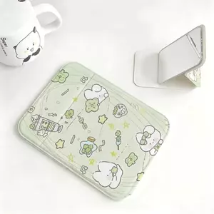 Khu vui chơi thỏ vẽ tay Chất liệu bền đẹp kiểu dáng hiện đại Gương trang điểm gấp cao cấp
