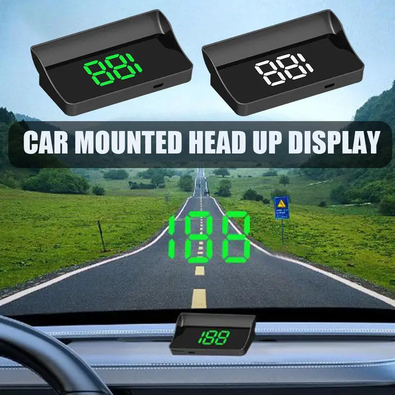 Đa Năng GPS BDS Chế Độ Kép HUD Đồng Hồ Tốc Độ Kỹ Thuật Số Kính Chắn Gió Đầu Lên Màn Hình Hiển Thị Tốc Độ Phông Chữ Lớn Cắm Và Chạy USB Chạy Dễ Dàng Lắp Đặt Cảnh Báo Quá Tốc Cho Tất Cả Xe
