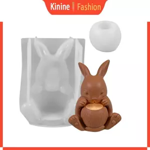 KIN Linh Hoạt Silicon Hình Thỏ Khuôn Cho Nhựa Dính Nghệ Thuật Và Handmade Trang Trí Nhà Cửa Giá Đỡ Khuôn