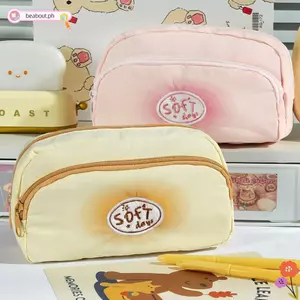 Bút chì BEABOUT, hai lớp có túi đựng bút chì thêu, túi đựng bút cầm tay mềm thẩm mỹ dung tích lớn