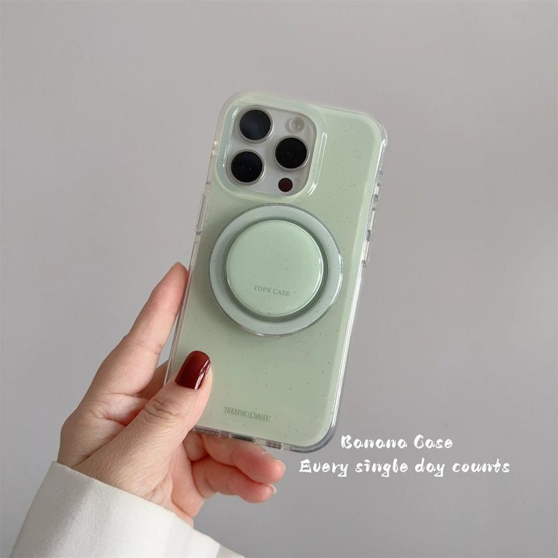 Ins Light Green Splash Ink Từ Apple 17promax Vỏ Điện Thoại 16 / 15 / 13 / 14Plus Nữ 12 Đơn Giản 11