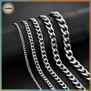 Vòng tay dây chuyền Cuba SAFENH từ 3 đến 9 mm, phù hợp nam và nữ