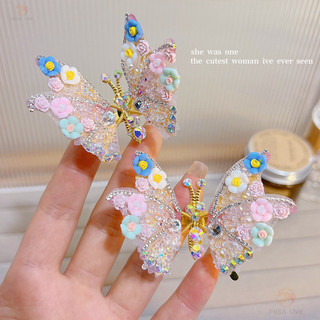 Bướm Thông Minh Trẻ Em Siêu Cổ Tích Kẹp Tóc Bé Gái Kẹp Tóc Cô Gái Ngọt Ngào Gãy Kẹp Tóc 1 con / Mọi Phong Cách Phù Hợp