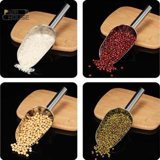 PlumHOUSE Thép không gỉ Kẹo Ngọt Dụng Cụ Cạo Đá Buffet Thanh Đo Thực Phẩm Muỗng Xẻng VN
