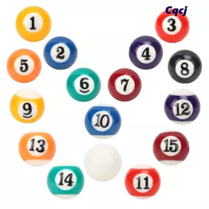Bộ 16 chiếc bóng bi-a mini nhựa 2.5cm, đồ chơi gia đình vui nhộn