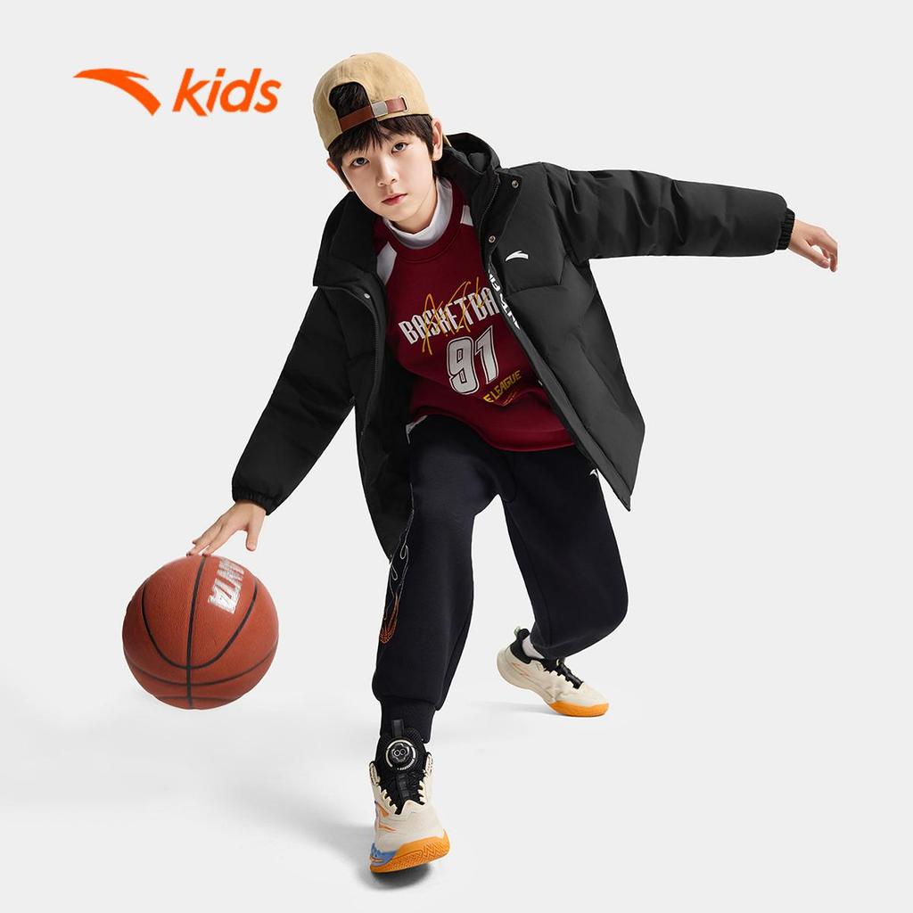 ANTA Kids Áo Khoác Lông Vũ Bé Trai 3525D1902 Giữ Ấm Mùa Đông, Chống Gió Chống Thấm, Siêu Nhẹ