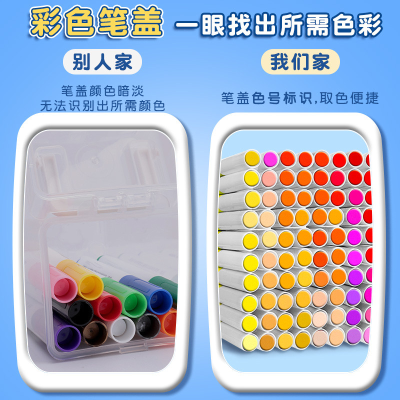 Acrylic Marker Học Sinh Tiểu Học 36 Nghệ Thuật Chuyên Dụng Opaque Có Thể Xếp Chồng Màu Trẻ Em Chống Thấm Nước Có Thể Giặt Được Bút Màu Nước802025.12.9