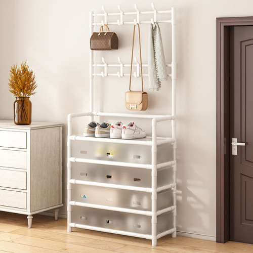 Kệ Giày 5 Tầng Có Màn Che Chống Bụi Tủ Giày Dép Đa Năng Tiết Kiệm Diện Tích, Gọn Gàng Cho Gia Đình