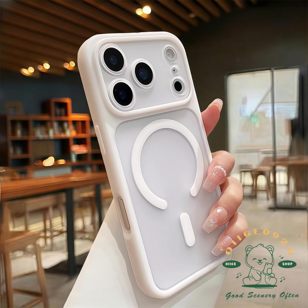 【 Ốp lưng iPhone17 】 Vỏ điện thoại từ tính tẩy tế bào chết da cam iphone17 Pro Max 16 15 14 13 cho vỏ iPhone Vỏ mềm silicon TPU chống sốc