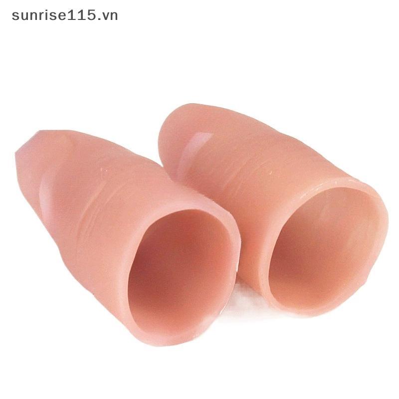 SRVN Chân giả Ngón tay giả Mô phỏng Cots Cắt đứt Prostheses Găng tay silicon biến mất để chơi Đạo cụ xảo quyệt Prank.