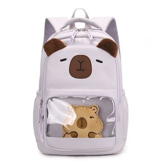 Balo Capybara dễ thương cho học sinh – Nhẹ, đỡ mỏi vai, nhiều ngăn rộng rãi, phù hợp tiểu học