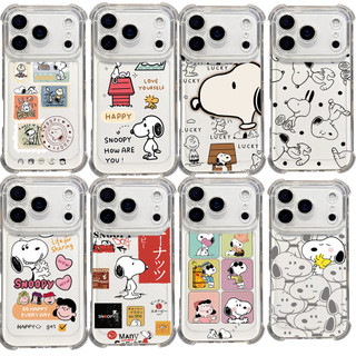 Ốp Điện Thoại Snoopy Dễ Thương Cho OPPO A6 A3 Pro A5 A3X A5X A57 A77S A78 A58 A60 A5S Reno 8T 5G Vỏ Điện Thoại Di Động Túi Khí Góc Bảo Vệ Camera Silicon Sang Trọng