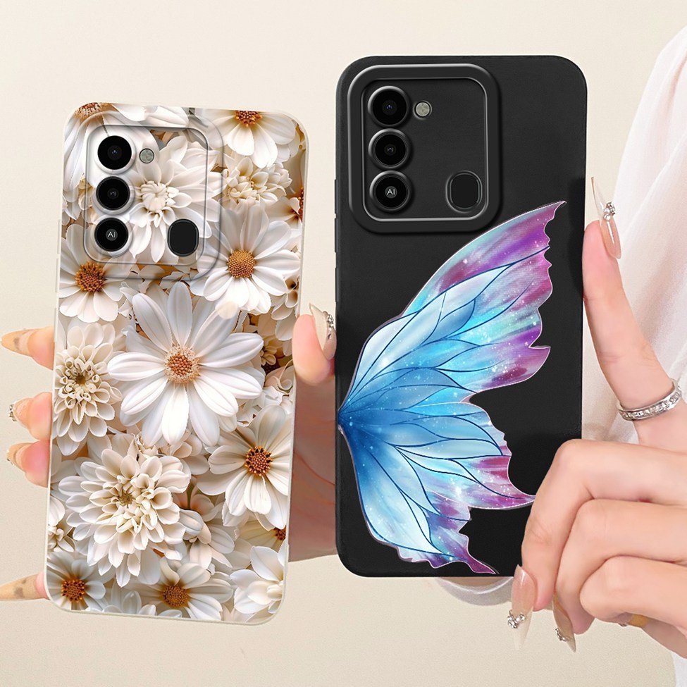 Tecno KG5k KG5j KG5n Vỏ Tecno Spark 8C Vỏ hoạt hình thời trang Vỏ điện thoại silicon vẽ ngộ nghĩnh dễ thương Techno Spark 8C