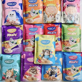 Pate Mèo MOOCHIE [COMBO 12 - 24 - 48 GÓI] hỗ trợ tiêu hóa và tiêu búi lông