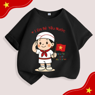 Áo khoác ngoài in hình quốc kỳ dành cho bé trai, mang chủ đề yêu nước, thoải mái, mềm mại và thân thiện với da