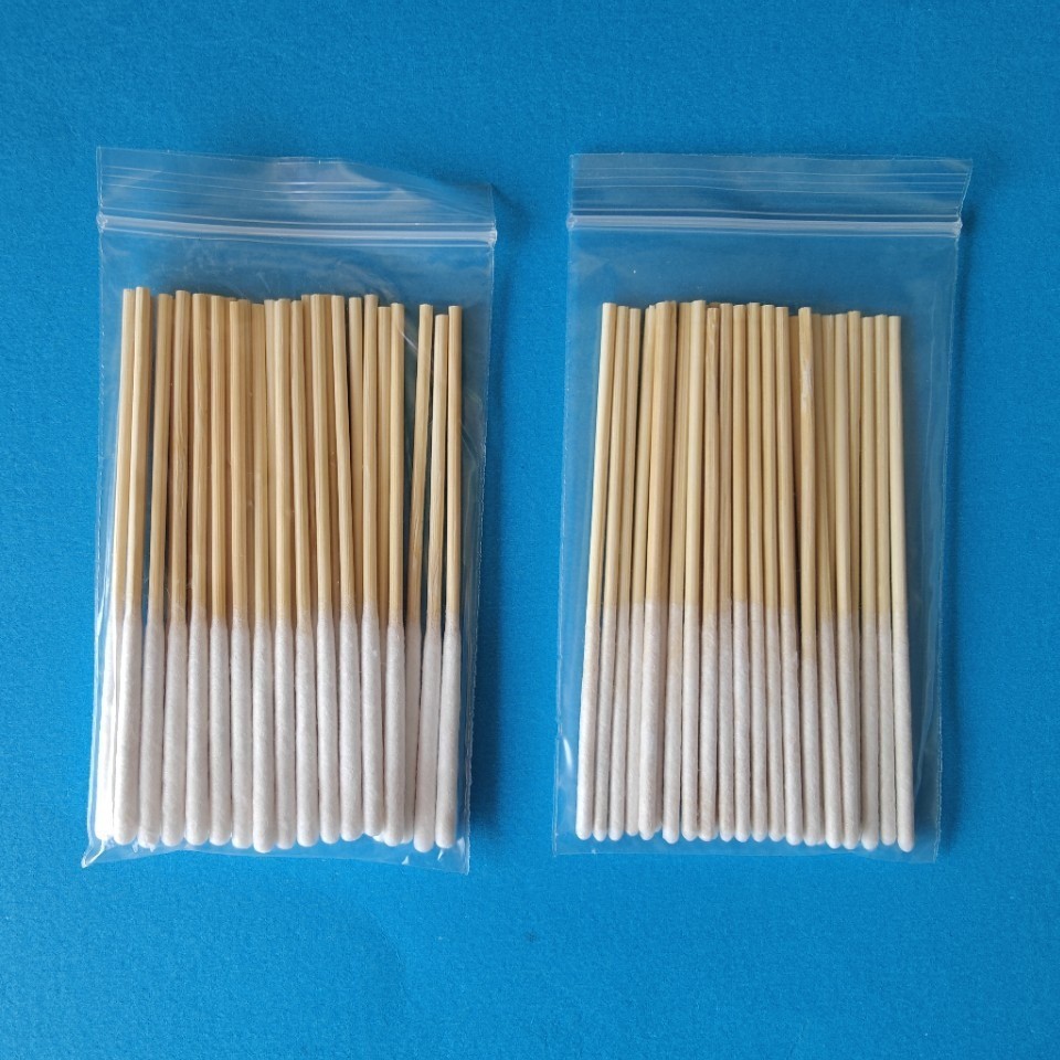 Dùng Một Lần 8cm Bảo Trì Trang Điểm Bông Lỏng Sửa Chữa Bông Lỏng Swabs Thẩm Mỹ Viện Chuyên Dụng Dài Tẩy Trang Ứng Dụng Bông Lỏng PYD