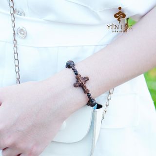 Vòng Mân Côi - Trầm Sánh Chìm Size Nam Nữ (Mua một, tặng một Hộp Gấm, dây dự phòng, 2 hạt trầm)