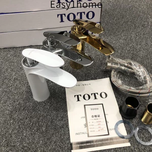 Vòi nóng lạnh hoàn toàn bằng đồng TOTO cho bồn rửa, bồn rửa mặt, vòi bồn rửa âm tường