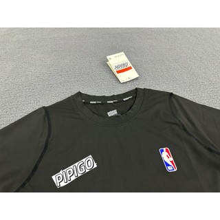 Bóng Rổ Đàn Hồi Cao Thoáng Khí Thể Dục Nhanh Khô NBA Skinny Thể Thao Chạy Bộ Tập Đáy Áo Thun Tay Ngắn