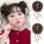 DELMER Tổng Hợp Scrunchies, Co Giãn Xoăn Chignon Trẻ Em Xộn Tóc Bun, Dễ Thương Trang Trí Tự Nhiên Phần Mở Rộng Tóc Giả Miếng Tóc Cho Trẻ Em