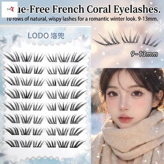 Lông mi giả uốn cong phong cách Pháp C - Hình dạng san hô mùa đông Sợi tổng hợp tự nhiên