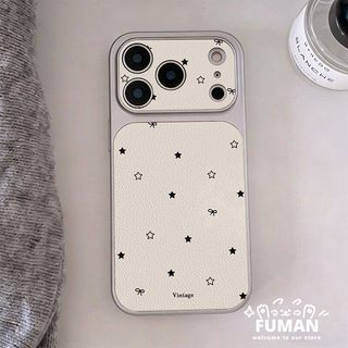 Ốp Điện Thoại Ins Style Star Cho OPPO A6 A6i A6S A6T A6X A5 A5M A5S A5X A5i A3 A3X A3S A3i Pro Plus A2X A1X A1S A1 Pro 5G 4G Vỏ Da PU Vỏ Mềm Chống Sốc Nơ Dễ Thương