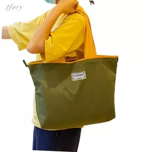 Jfory Nhẹ Oxford Vải Tote Túi Dây Rút Đóng Cửa Dung Tích Lớn Ví Nữ Kinh Doanh Du Lịch Công Sở