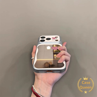 cho IPhone 15 12 13 16 17 14 11 Pro Max X XS Max XR Air 14 Plus Vỏ gương trái tim thời trang đơn giản