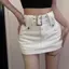 Váy ngắn Merad Denim mùa hè nhỏ Váy nâu Váy hông