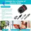 Chuck khoan không cần chìa khóa, 1 / 2-20UNF Mount 1-13mm- Phù hợp với chuôi 3 / 8 "SDS-Plus, Bộ chuyển đổi cờ lê tác động 1 / 4"