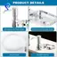 Dành cho máy bơm phân phối xà phòng tích hợp bên dưới có giá đỡ bọt biển & bộ ống nối dài cho bồn rửa nhà bếp Bạc
