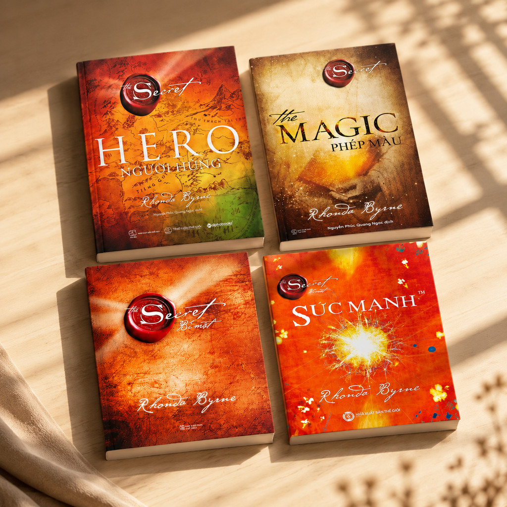 Sách - Lẻ/combo 4 Cuốn: The Secret + The Magic + The Power + The Hero - Rhonda Byrne (Thiên Minh)