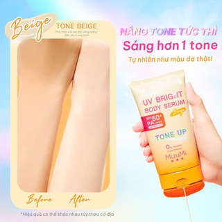 Kem Chống Nắng Nâng Tone Mizumi UV Bright Body Serum  SPF50+ PA++++ 120g Sonbeauty.