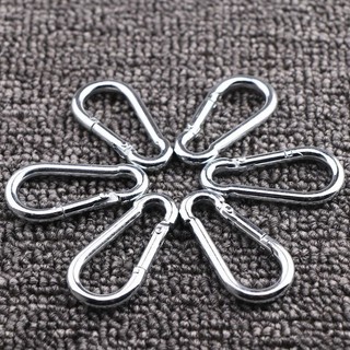 Set 10 Móc Khóa Carabiner Chữ D Mini Bằng Hợp Kim Nhôm Tiện Dụng Khi Đi Cắm Trại -PST99