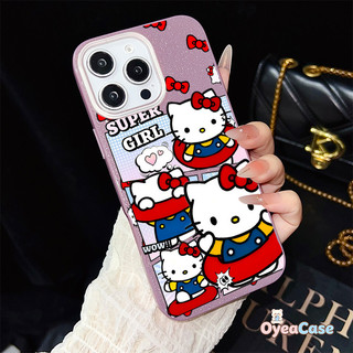Ốp Lưng IMD Hello Kitty "Super Girl" Cho Huawei Pura 90 Ultra 80 Pro Plus Ultra Nova 14 Pro Ultra Y72S Y72 Y63 4G Honor 600 Pro X7D X5D Plus Magic 8 Lite Vỏ Nơ & Bơi Hoạt Hình