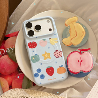 [Sheren] Ốp Điện Thoại Graffiti Trái Cây Thích Hợp Cho i17 16 15 14 13 12 11 pro max Vỏ Bảo Vệ Chống Sốc