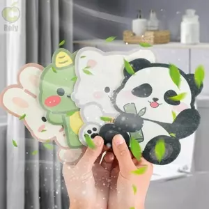 Nhãn dán khử mùi phòng tắm ROLY, Nhãn dán khử mùi nhà vệ sinh họa tiết động vật hoạt hình tự dính, Thân thiện với môi trường Không dấu vết Nhãn dán loại bỏ mùi thơm hoa