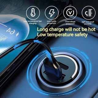 Sạc xe vô hình 100W sạc siêu nhanh Xu hướng thời trang đẹp 12-24V ô tô và xe tải phổ thông