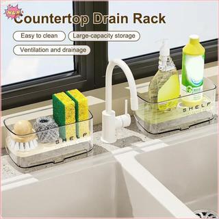 N & X Mới Rag Rack Giá Bồn Rửa Nhà Bếp Giá Treo Tường Gia Đình Đa Năng Bọt Biển Vòi Bể Bơi Hiện Vật Có Thiết Kế Thoát Nước 1 Cái.