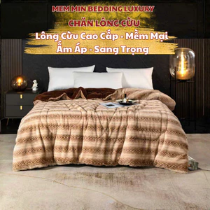 Chăn lông cừu Memminbedding Luxury chất liệu cao cấp, sang trọng, an toàn với da, giữ nhiệt tốt, chống tĩnh điện