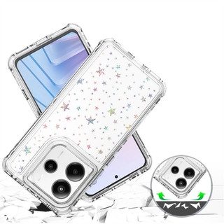 Giấy Laser Acrylic Trong Suốt Điện Thoại Cho Redmi Note 14 13 12 11 Pro Plus 12S 11S 15 15C 14C 13C 12C A3 4G 5G Bốn Góc Chống Sốc