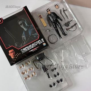 Nội địa Mafex199 Terminator T800 Arnold Schwarzinger Trạm cảnh sát Búp bê di chuyển hoàn toàn mới