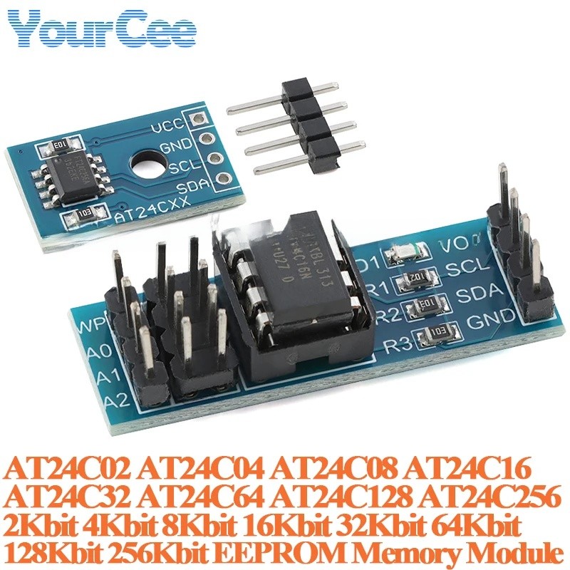 5 Cái / 1 Mô Đun Nhớ EEPROM AT24C02 AT24C04 AT24C08 AT24C16 AT24C32 ...
